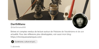 Ma page de profil sur Substack.